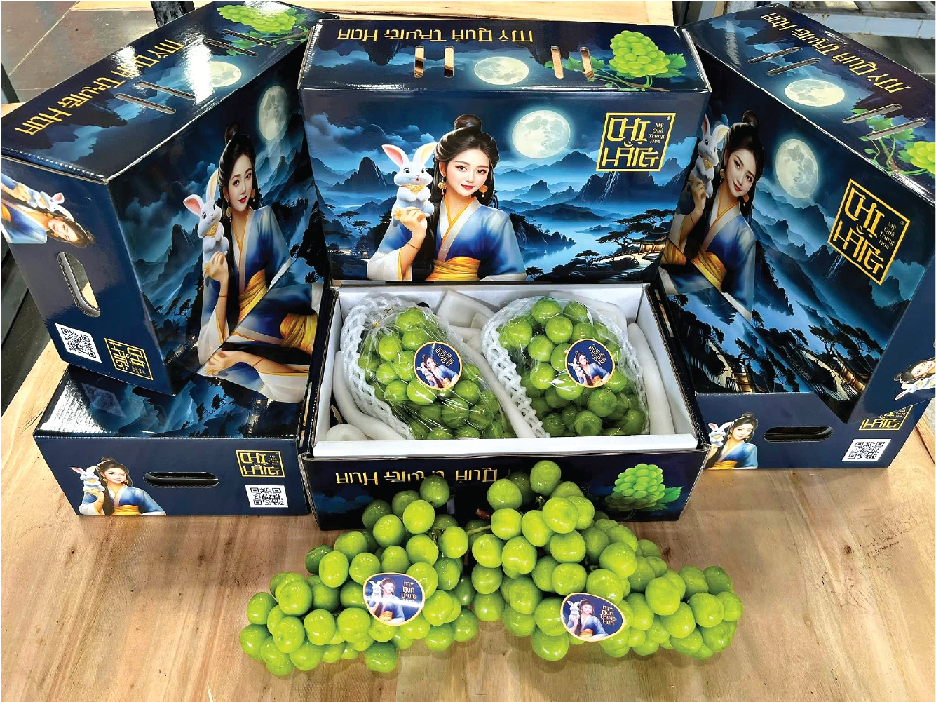 Nho Mẫu Đơn Shine Muscat 